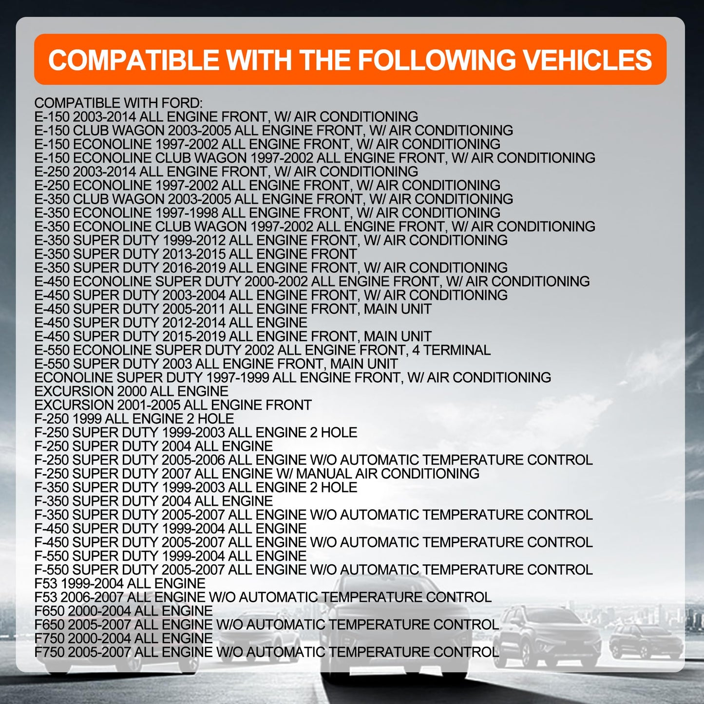 HiSport HVAC Blower Motor Resistor Replaces YH-1697 Compatible with Ford E-150 E-250 E-350 E-450 E-550 F-250 F-350 F-450 F-550 Super Duty Excursion F53 2000-2020 Replaces 4C2Z19A706AA 973404