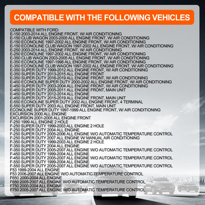 HiSport HVAC Blower Motor Resistor Replaces YH-1697 Compatible with Ford E-150 E-250 E-350 E-450 E-550 F-250 F-350 F-450 F-550 Super Duty Excursion F53 2000-2020 Replaces 4C2Z19A706AA 973404