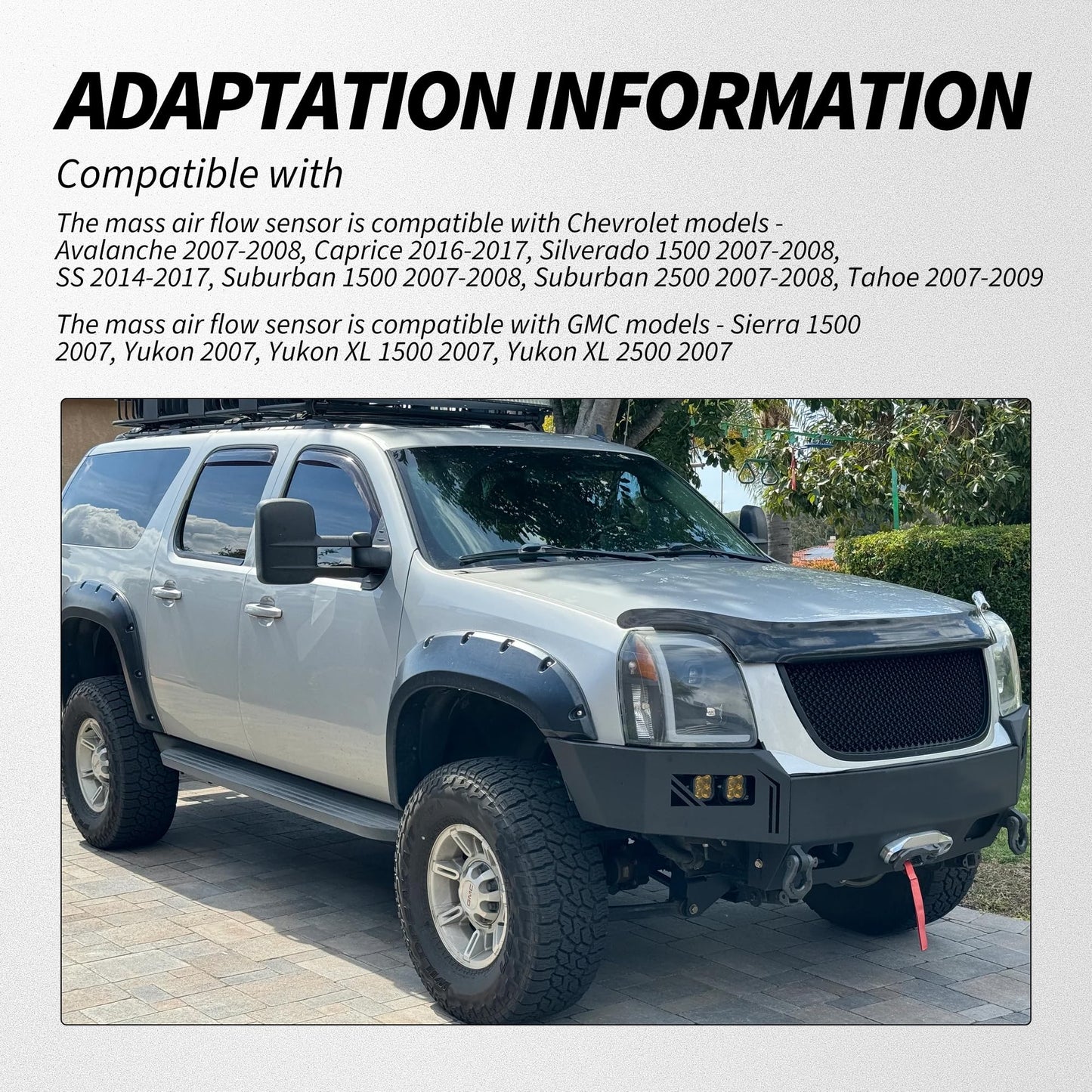 HiSport MAF Mass Air Flow Sensor - Compatible with Chevrolet GMC Replaces 2451149 7410146 15900023