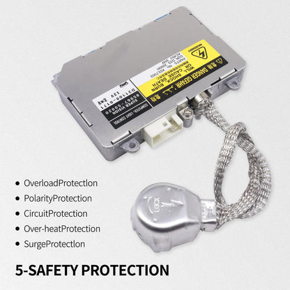 HiSport D1S D2R Xenon HID Headlight Ballast Control Module Unit KDLT002 DDLT002, 85967-30050, 85967-50020, 85967-33010 Compatible with Toyota Lexus Mazda Lincoln Porsche Land Rover