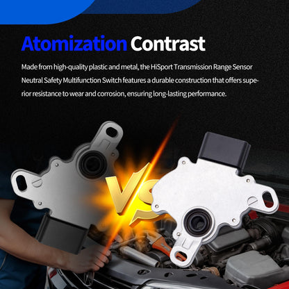 HiSport Transmission Range Sensor Neutral Safety Multifunction Switch Compatible with Acura ILX 2013-2015,TSX 2004-2008;Honda Accord 2003-2012,Civic 2006-2013,CR-V,Crosstour,Element,Fit 28900RCL003