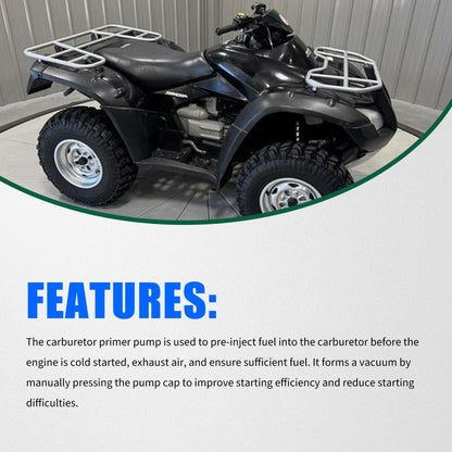 HiSport Carburetor Primer Pump - Compatible with Honda ATV TRX300 TRX400 TRX500 TRX650 Replaces 16048-HM7-700