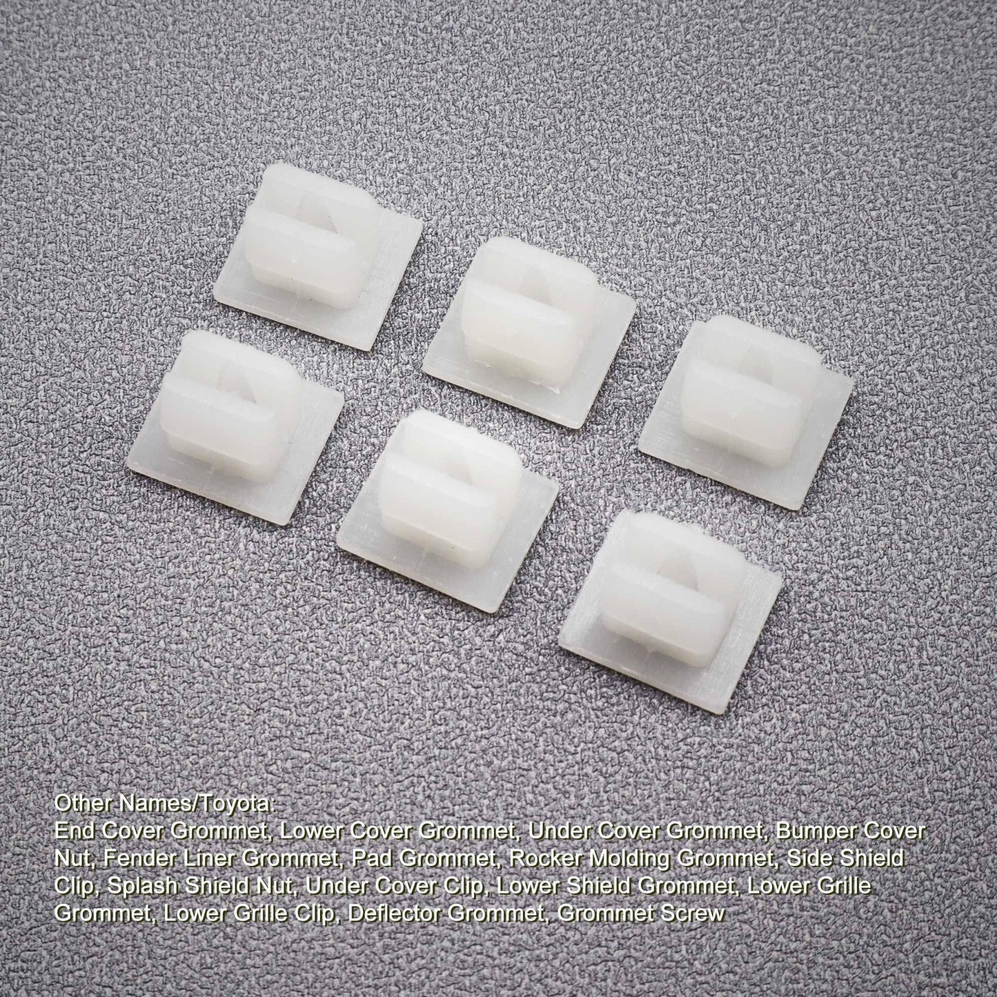 HiSport 90189-06193 50pcs Front Bumper Support Splash Shield Clip Nut Screw Compatible with Toyota Camry 2002-2023, Avalon 2002-2023, Auveco A20895