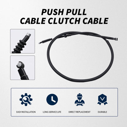 HiSport Push Pull Cable Clutch Cable - Compatible with Kawasaki Ninja 500 1987-1996 Ninja 500R 1997-2009 Replaces 54011-1340
