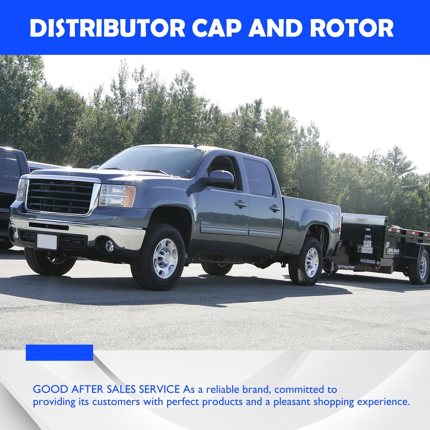 HiSport Ignition Distributor Cap and Rotor Kit - Compatible with Chevy Astro Blazer C1500 Express 1500 Express 2500 K1500 P30 S10 Silverado 1500 Silverado 1500 Classic - Replace 10452457 10452458