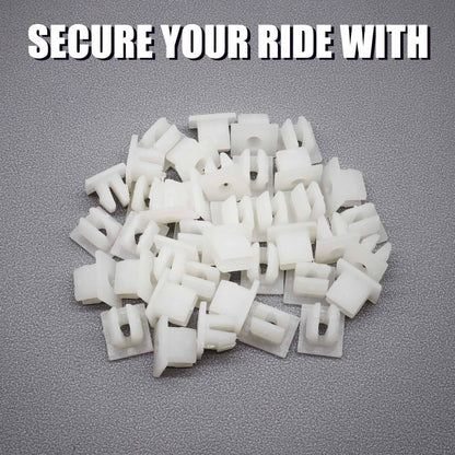 HiSport 90189-06193 50pcs Front Bumper Support Splash Shield Clip Nut Screw Compatible with Toyota Camry 2002-2023, Avalon 2002-2023, Auveco A20895