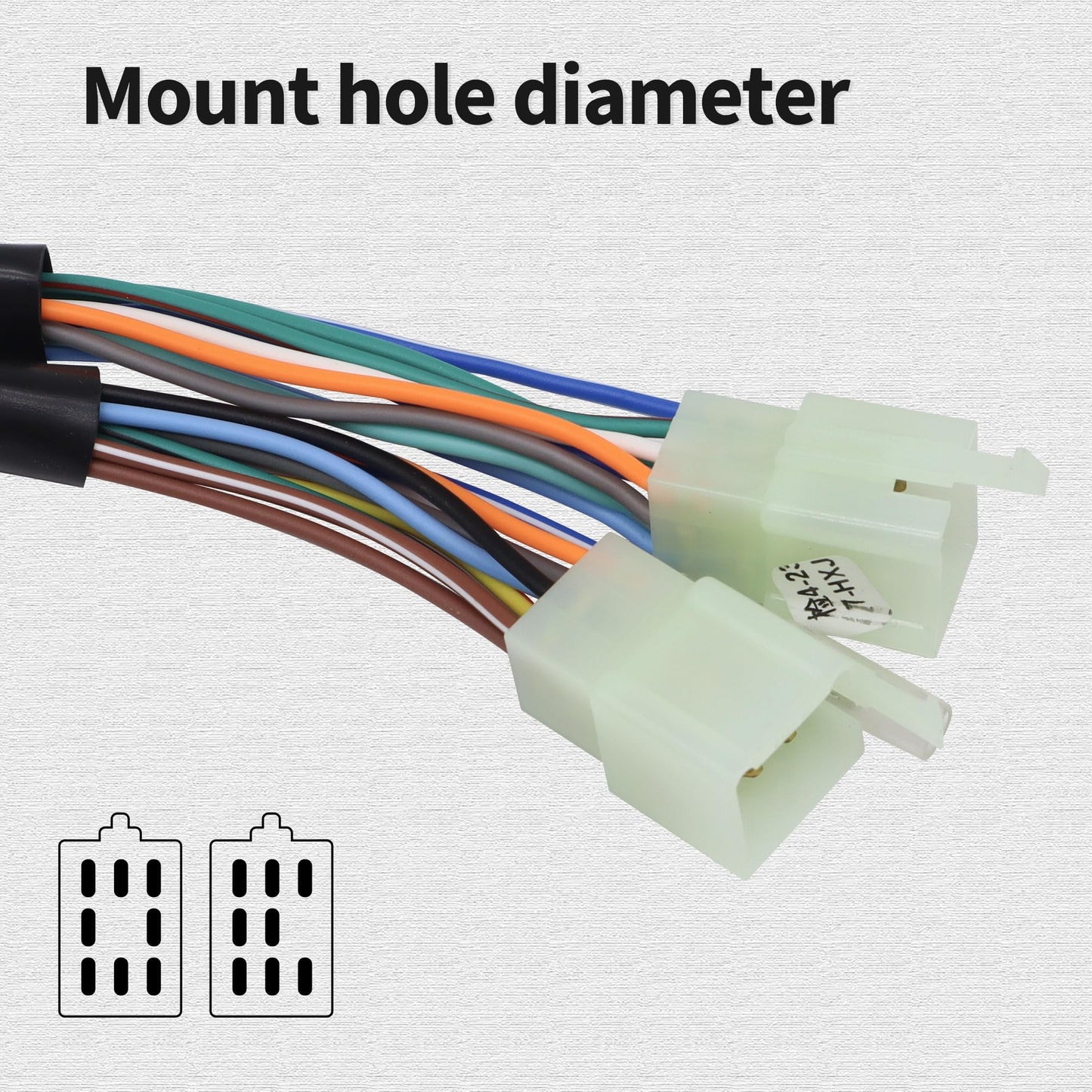 HiSport Black Universal Aluminum 7/8" 22MM Motorcycle Switch Handlebar Motorbike Horn Turn Signal Headlight Control Buttons