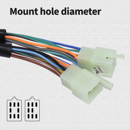 HiSport Black Universal Aluminum 7/8" 22MM Motorcycle Switch Handlebar Motorbike Horn Turn Signal Headlight Control Buttons