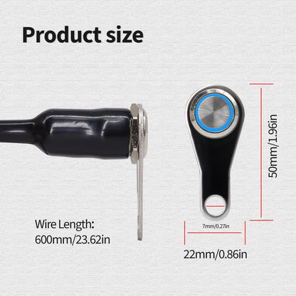 HiSport LED Motorcycle Switch ON-Off Headlight Fog Light Handlebar Adjustable Mount Waterproof Switches Button DC 12V