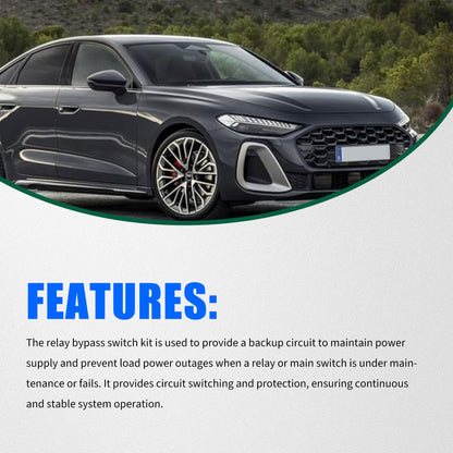 HiSport Relay Bypass Switch Kit Fuel Pump Relay Bypass Master Kit - Compatible with BMW Volkswagen GM Audi Replaces 9036 9037 9038