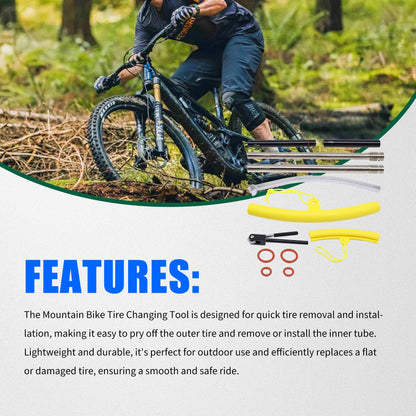 HiSport Dirt Bike Tire Changing Tool Kit - Tire Changer for 16''-21'' Wheels, Comes with 10/12/15/17/20/25mm Axles