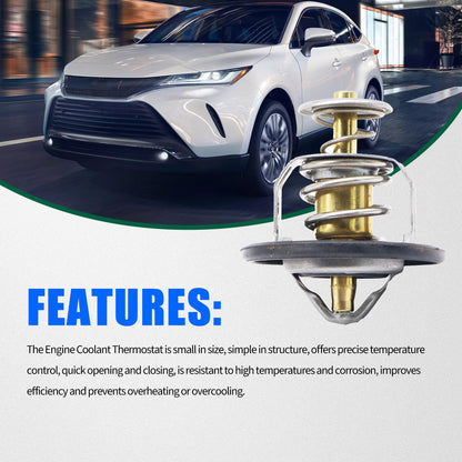 HiSport Engine Coolant Thermostat - Compatible with Lexus ES330 ES350 HS250h RX330 RX350 RX400h RX450h Compatible with Scion tC xB xD - Replace 33868