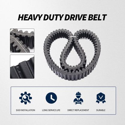 HiSport 59011-0003 Heavy Duty Drive Belt - Compatible with Kawasaki Brute Force 650 2005-2013 KFX700 2004-2009 Teryx 750 2011 Prairie 360 2003-2012 Replaces 590110003 59011-0019 590110019