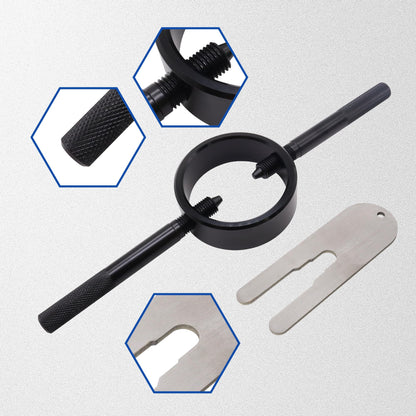 HiSport Motorcycle Fork Spring Compressor Tool Kit Compatible with Most Upside Down Streetbike & Motorcycle Forks