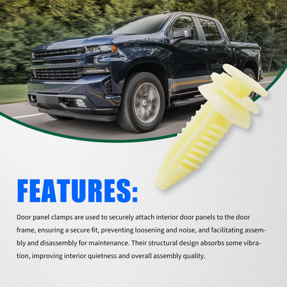 HiSport 30pcs Door Panel Clips Retainers - Compatible with GM Chevrolet GMC Chevy Replacement 15545202