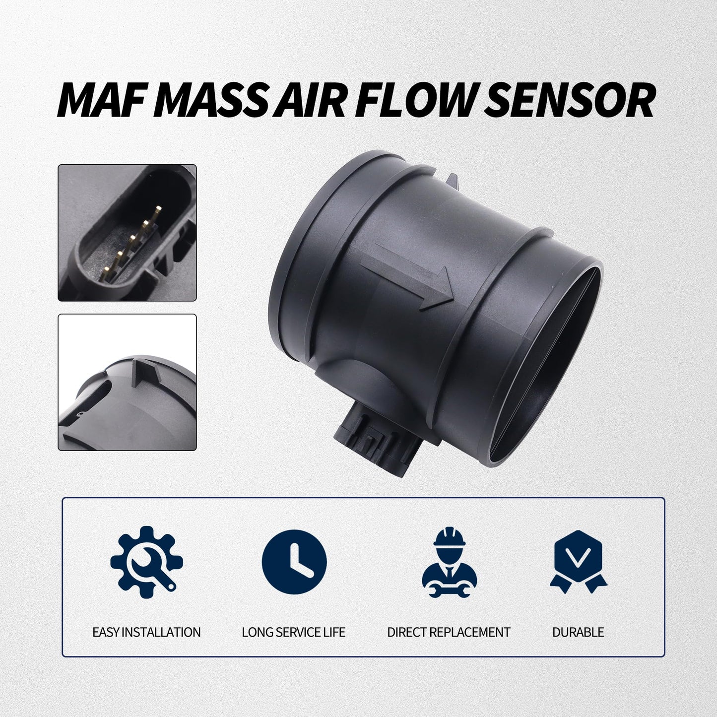HiSport MAF Mass Air Flow Sensor - Compatible with Chevrolet GMC Replaces 2451149 7410146 15900023