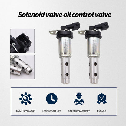 HiSport 11367585425 2PCS Vanos Solenoid Valve Oil Control Valve Compatible with BMW 740Li 740i 535xi 535i 530xi 530i 528xi 528i 525xi 525i 335xi 335IS 335i 330xi 330i 1 Series M 128i 135i 325i X3 Z4