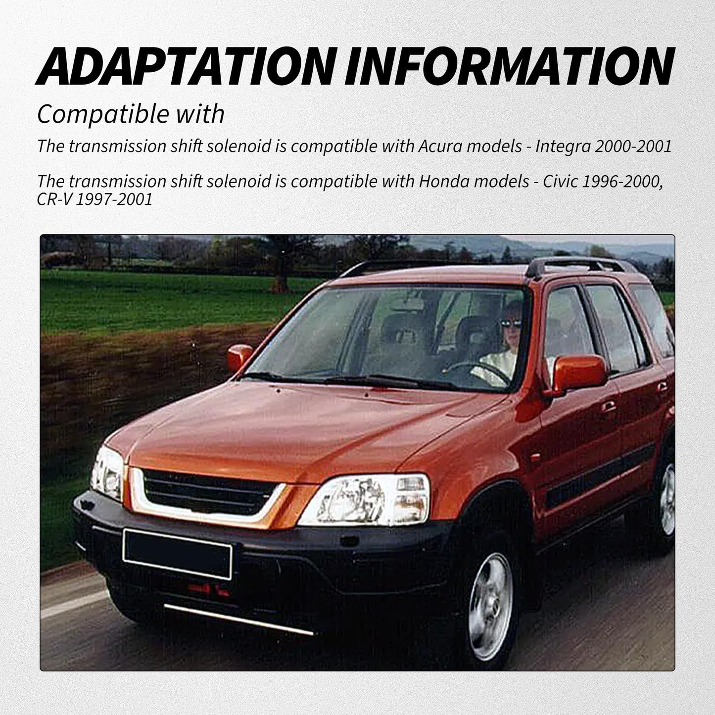 HiSport 28250P4R315 Transmission Shift Solenoid - Compatible with Acura Integra 2000-2001 Honda Civic 1996-2000 CR-V 1997-2001 Replaces 28250P4R003