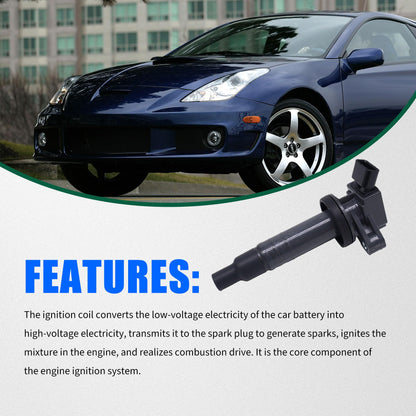 HiSport 4pcs Ignition Coil Pack - Compatible with Toyota Corolla Celica Chevy Prizm Pontiac Vibe 1.8L Replaces UF247
