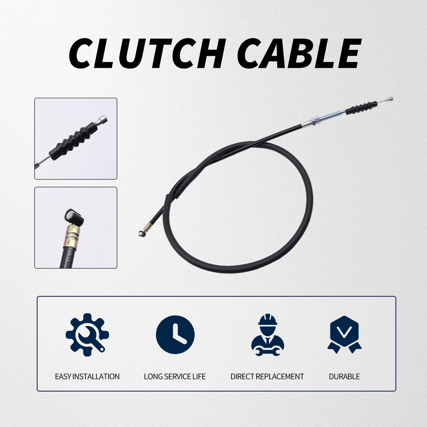 HiSport Clutch Cable - Compatible with Honda XR75 XR80 XR80R XR100 XL80S Replaces 22870-107610 22870-116-670 22870-GN1-A50