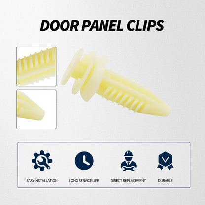 HiSport 50pcs Door Panel Clips Retainers - Compatible with GM Chevrolet GMC Chevy Replacement 15545202