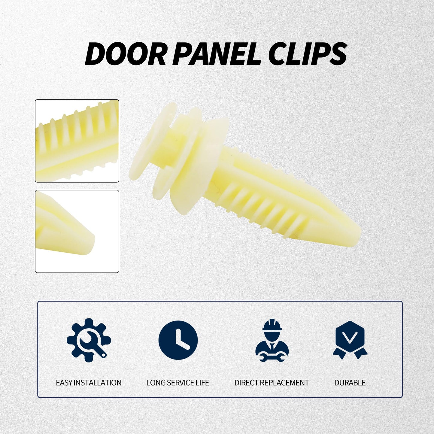 HiSport 30pcs Door Panel Clips Retainers - Compatible with GM Chevrolet GMC Chevy Replacement 15545202