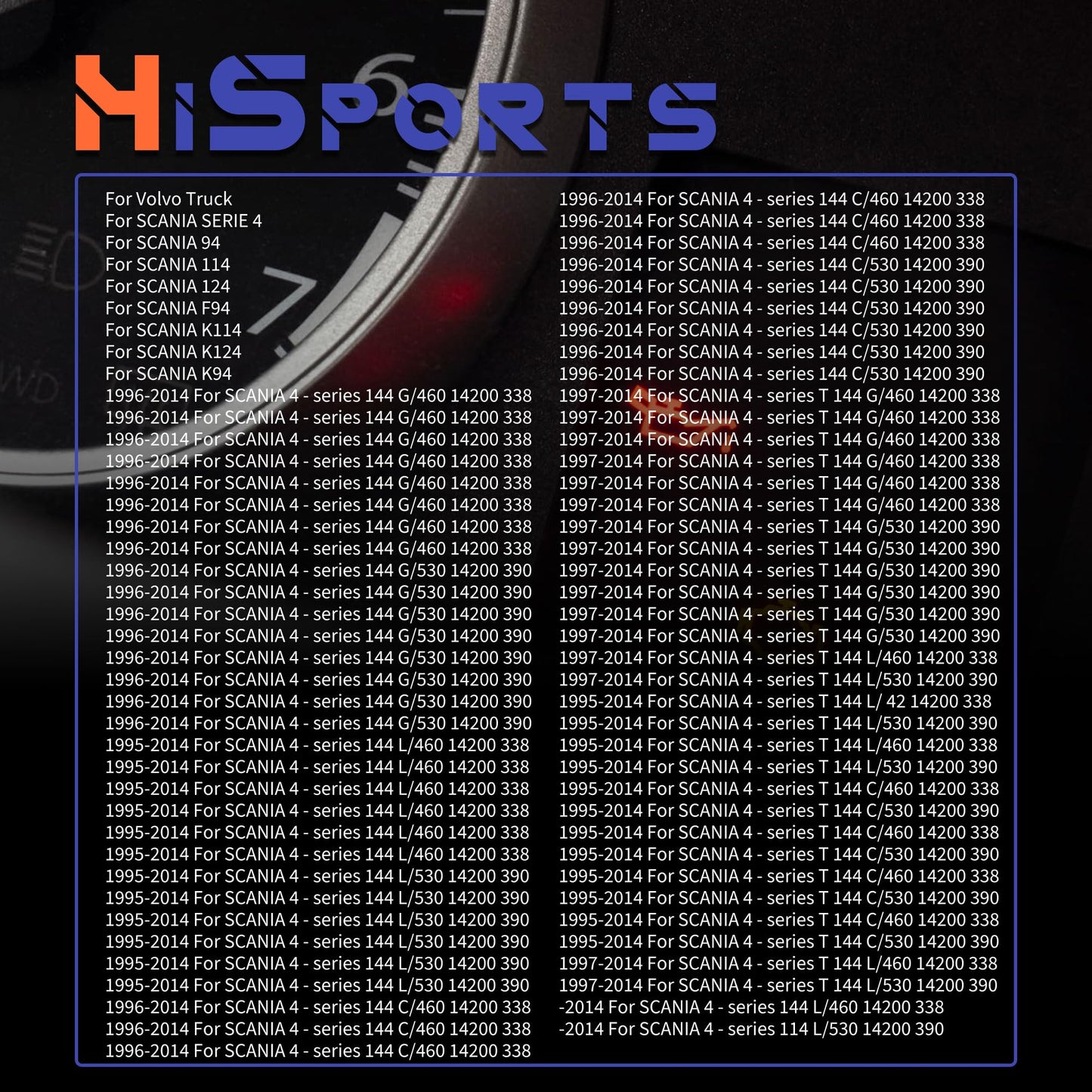 HiSport Oil Pressure Sensor Switch 1452862 Compatible with Volvo Scania 4-Series 114 124 DSC14 Truck 4PCS