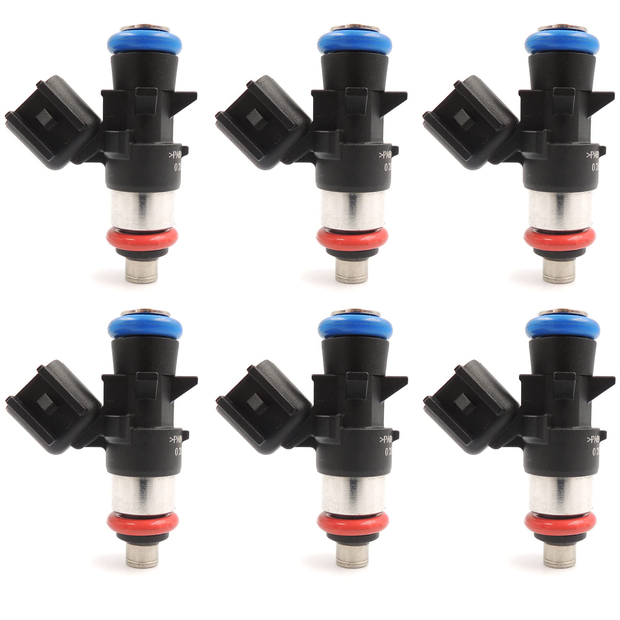 HiSport Fuel Injector 0280158233 5184085AC 6 PCS Compatible with Chrysler Dodge Ram Jeep Bosch 3.6L 2011-2017 - HiSport