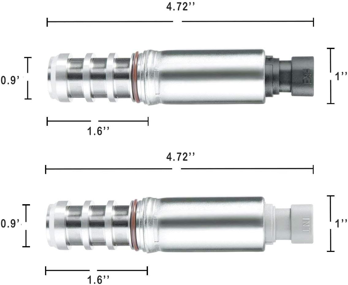 HiSport Intake & Exhaust Camshaft Position Actuator Solenoid Valve Kit Compatible with Cobalt,Malibu, HHR, Verano and More-2.0L/2.2L/2.4L Replaces # 12655421, 12655420