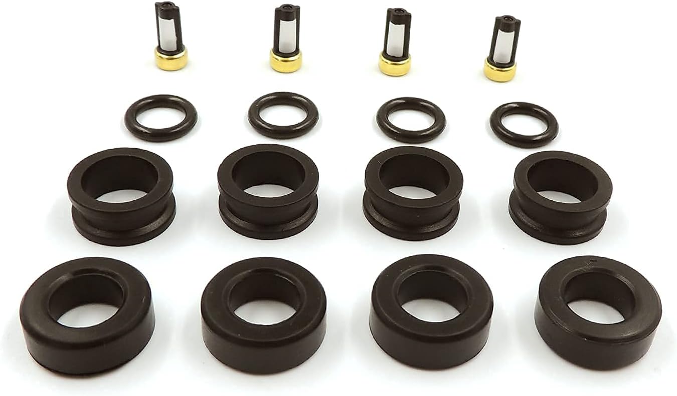 HiSport Fuel Injector Service Repair Kit Orings Filters compatible with Suzuki Chevrolet TOYOTA Mazda