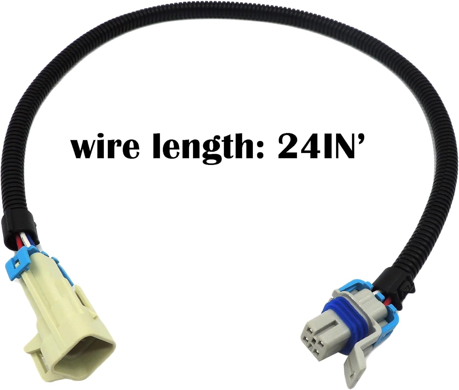 HiSport Wire Harness for LS1 LS2 O2 Wire Harness Gray 24" O2 Oxygen Sensor Extension Square 4 Pin