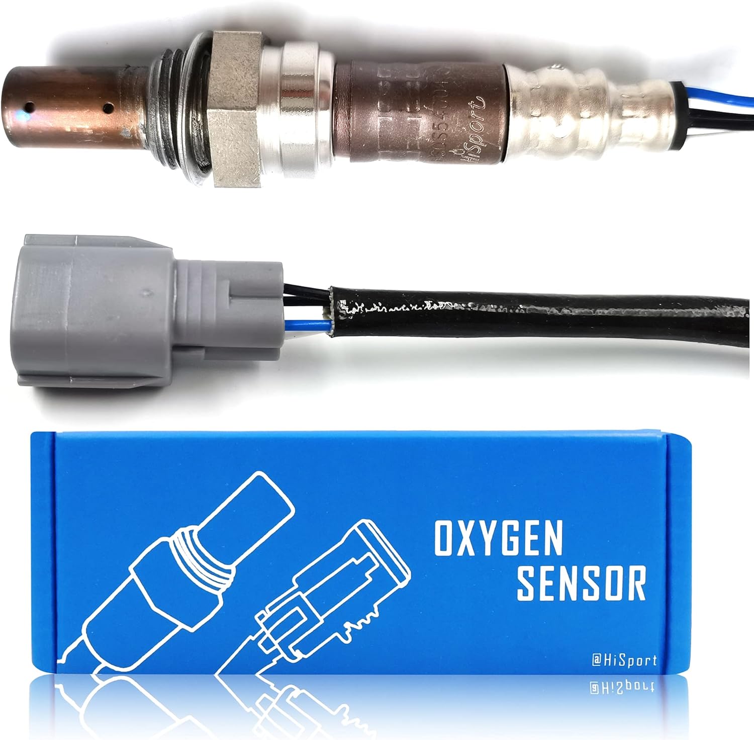 HiSport Oxygen Sensor 234-9011 - Upstream Heated O2 Sensor Replacement for 250-54004, 4-Wire Air Fuel Ratio Sensor 1 Rear Front Compatible with Subaru 2002-2005 Impreza 2.0L-H4 2005 Saab 9-2X 2.0L-H4