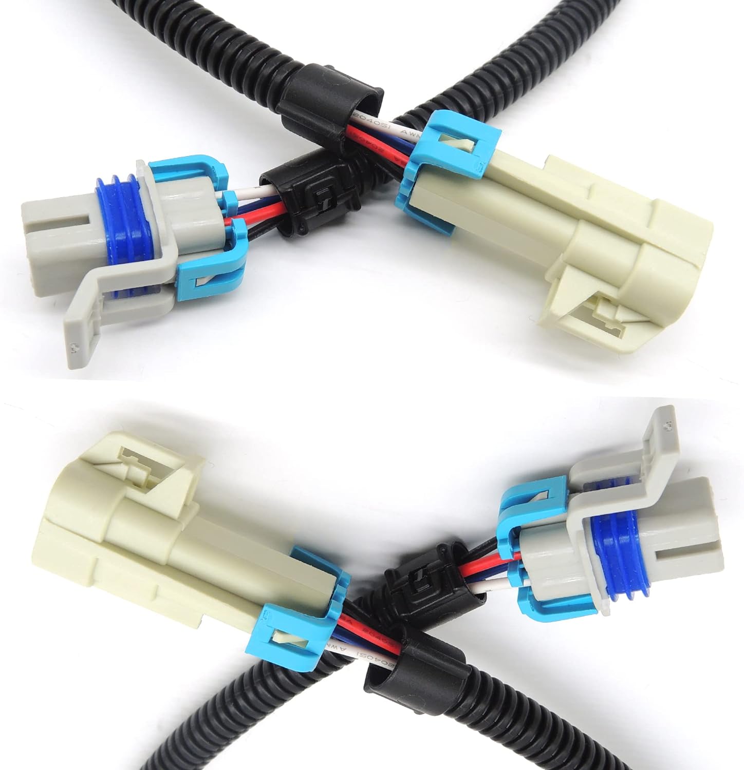 HiSport Wire Harness for LS1 LS2 O2 Wire Harness Gray 24" O2 Oxygen Sensor Extension Square 4 Pin