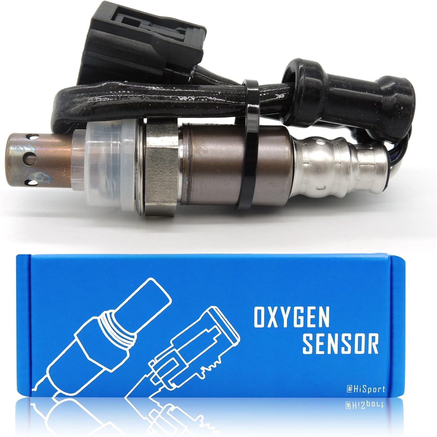 HiSport Oxygen Sensor 250-54065 - Heated O2 Sensor Replacement, 4-Wire Air Fuel Ratio Sensor Upstream Compatible with 2007-2009 Honda CR-V 2.4L, 2013-2015 Acura ILX 2.0L