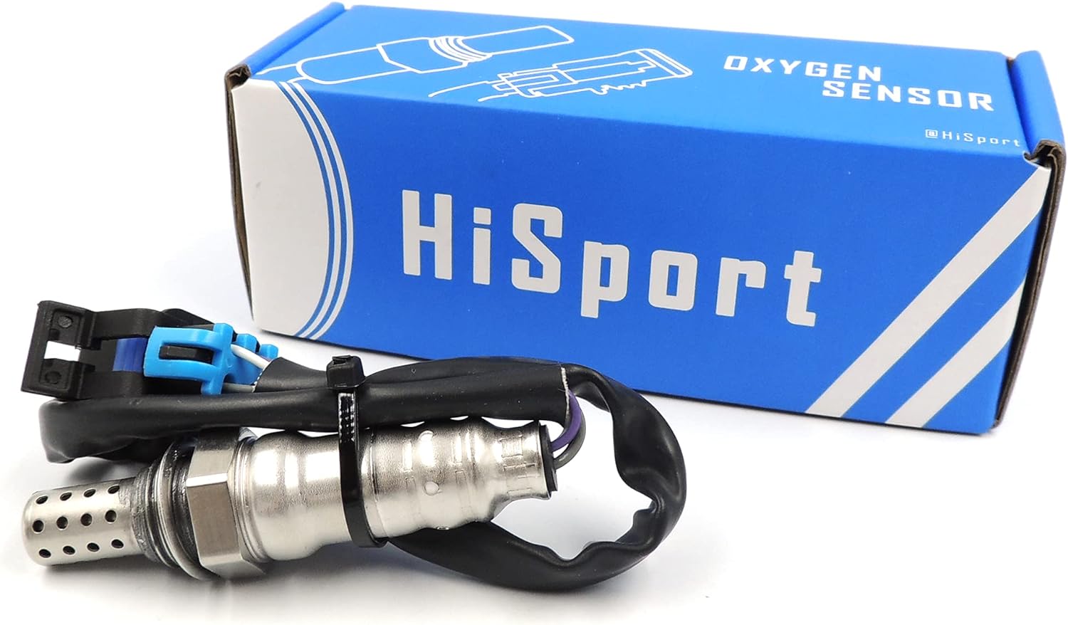 HiSport Oxygen Sensor Upstream Downstream Replacement - 4-Wire Direct Fit, Heated O2 Sensor, Replaces 250-24773