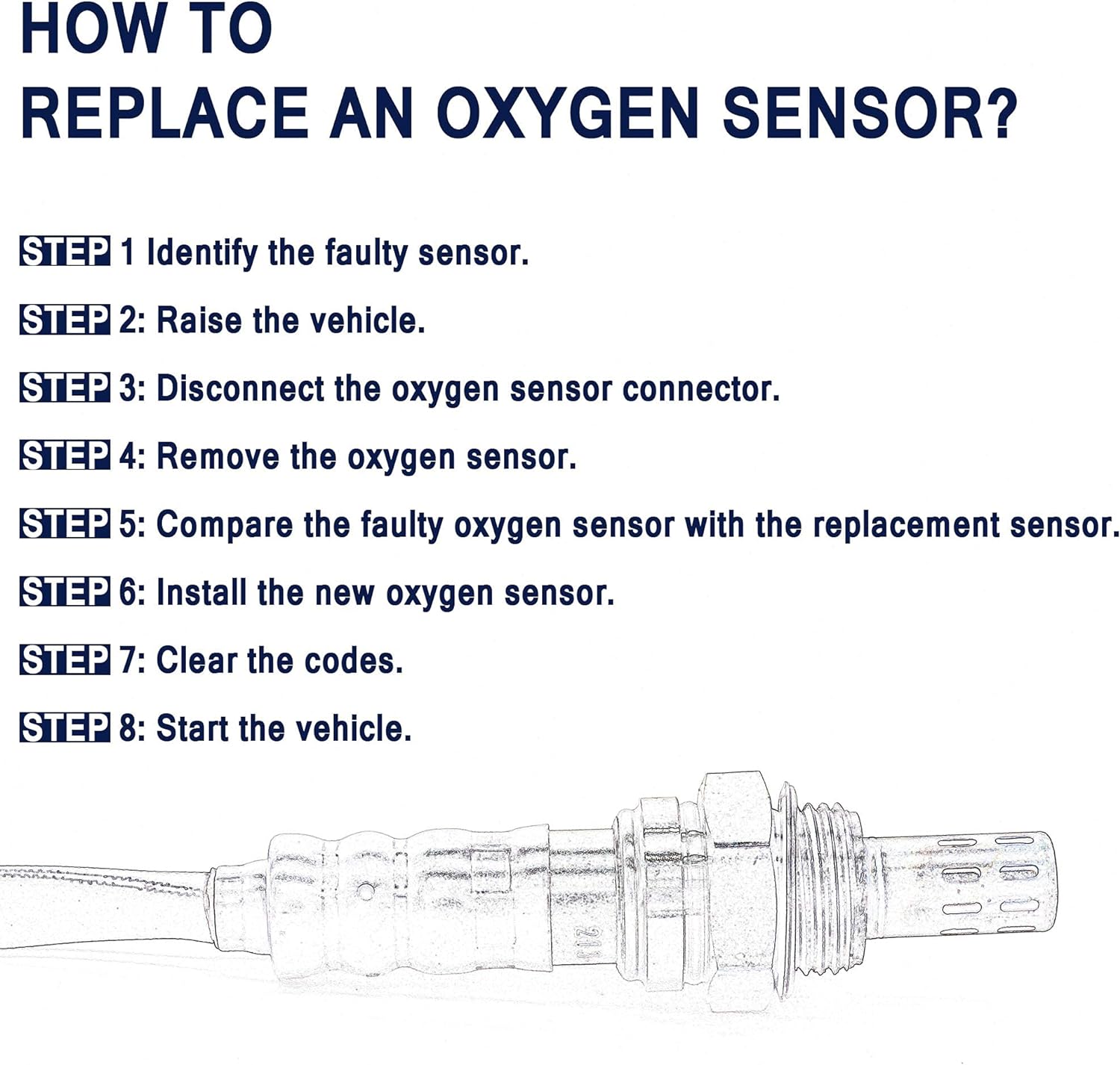 HiSport Oxygen Sensor 234-9011 - Upstream Heated O2 Sensor Replacement for 250-54004, 4-Wire Air Fuel Ratio Sensor 1 Rear Front Compatible with Subaru 2002-2005 Impreza 2.0L-H4 2005 Saab 9-2X 2.0L-H4